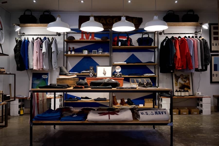 Retail store floor and apparel